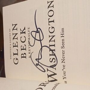 Being George Washington Signed by Glenn Beck 1st Edition w/Dust Jacket